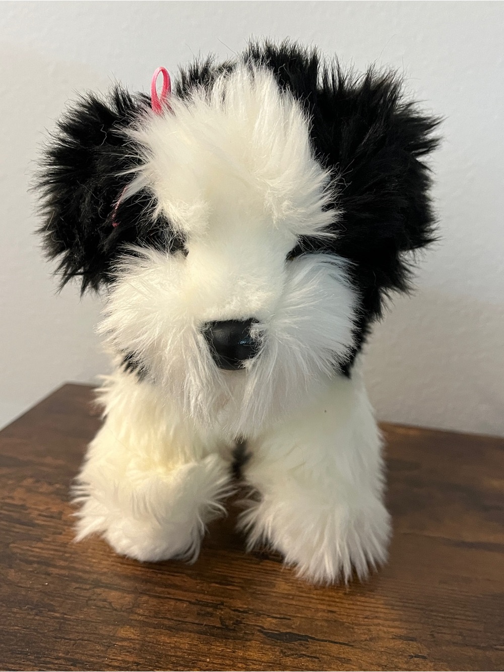 Douglas Cuddle Toys Poofy Shih Tzu Plush Black and White Stuffed Dog